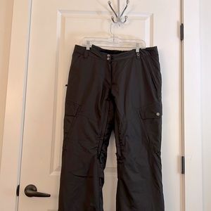 POWDER ROOM WOMEN’S BROWN SKI PANTS - SIZE LARGE